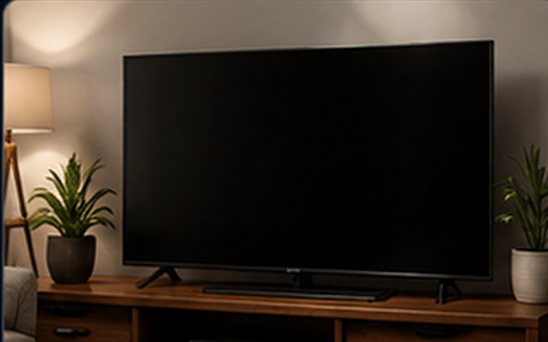 Television and modern electronics in a clean living space
